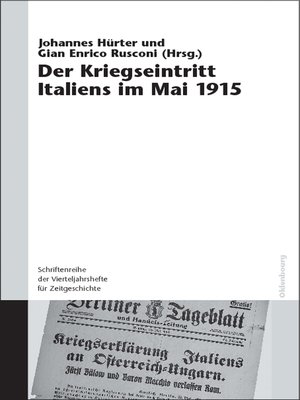 cover image of Der Kriegseintritt Italiens im Mai 1915